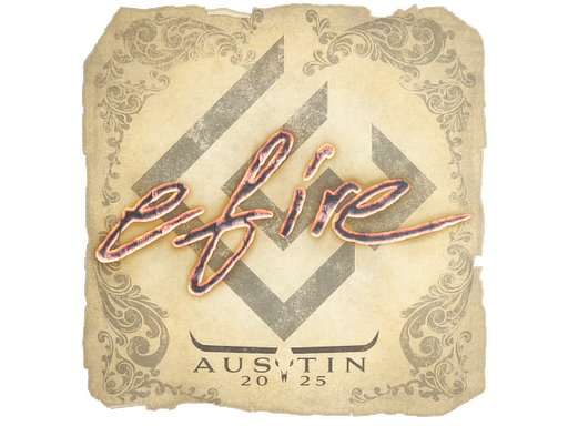 Sticker | efire (Foil) | Austin 2025