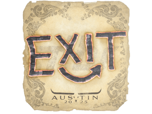 Sticker | exit (Foil) | Austin 2025
