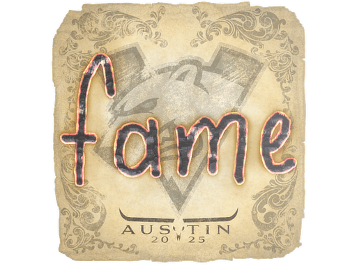 Sticker | fame (Foil) | Austin 2025