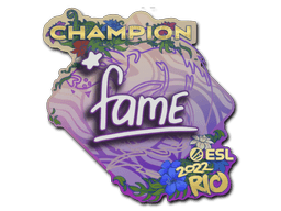 Sticker | fame (Glitter, Champion) | Rio 2022