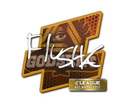Sticker | flusha (Foil) | Atlanta 2017