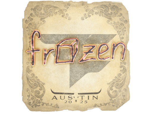 Sticker | frozen (Gold) | Austin 2025