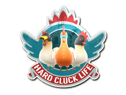 Sticker | Hard Cluck Life (Foil)
