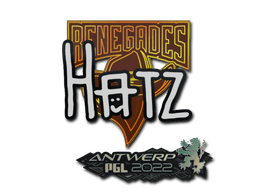 Sticker | hatz (Glitter) | Antwerp 2022