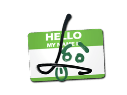 Sticker | Hello SG 553 (Gold)