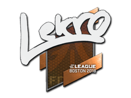 Sticker | Lekr0 (Gold) | Boston 2018