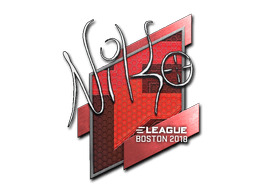 Sticker | NiKo (Gold) | Boston 2018