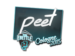 Sticker | peet (Foil) | Cologne 2015