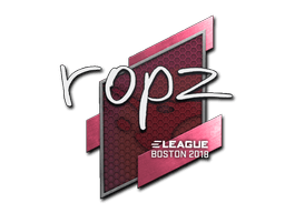 Sticker | ropz (Gold) | Boston 2018