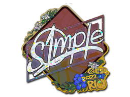 Sticker | s1mple (Holo) | Rio 2022
