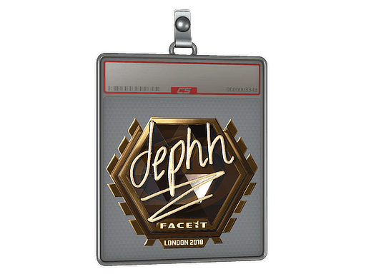 Sticker Slab | dephh (Gold) | London 2018