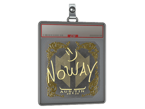 Sticker Slab | noway (Gold) | Austin 2025