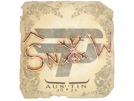 Sticker | snow (Gold) | Austin 2025