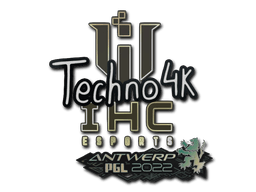 Sticker | Techno4K (Gold) | Antwerp 2022