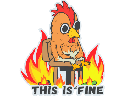 Sticker | This Is Fine (H)