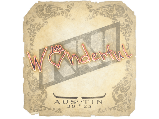 Sticker | w0nderful (Foil) | Austin 2025