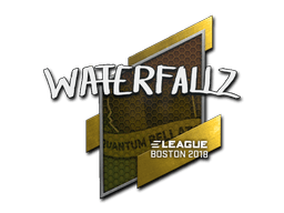 Sticker | waterfaLLZ (Gold) | Boston 2018