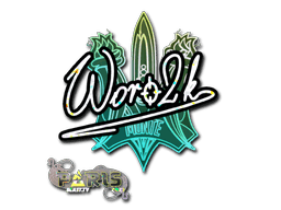 Sticker | Woro2k (Gold) | Paris 2023
