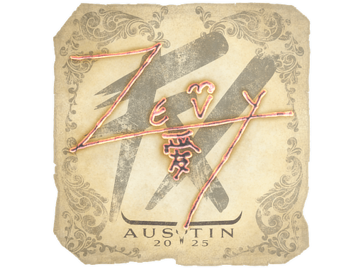 Sticker | zevy (Holo) | Austin 2025