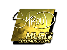 Sticker | shroud (Gold) | MLG Columbus 2016
