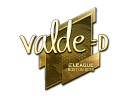 Sticker | v4lde (Gold) | Boston 2018
