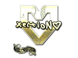 Sticker | xertioN (Gold) | Paris 2023