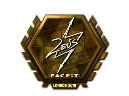 Sticker | Zeus (Gold) | London 2018
