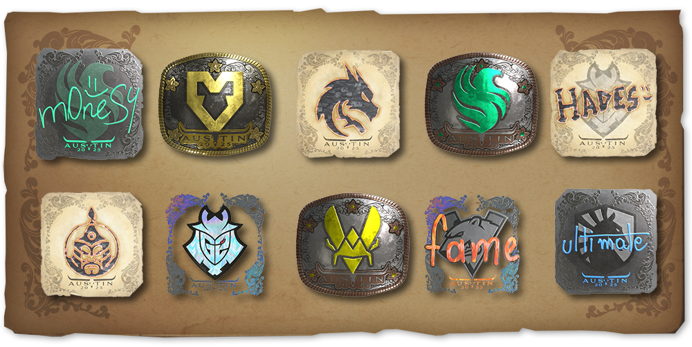 Austin 2025 Major new skins